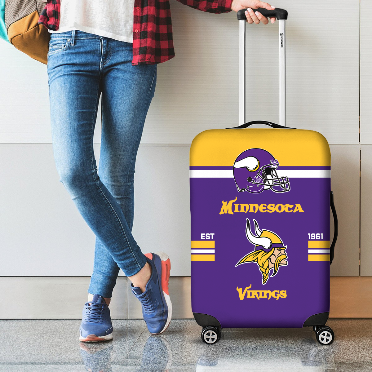 MV NFL Luggage Cover Suitcase Protector DDT NTL