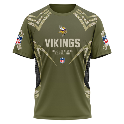 MV Premium NFL Salute to Service Camo 3D Shirt DDT CTND