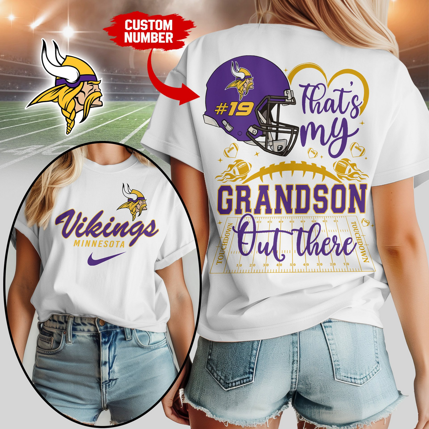 MV Premium NFL That My Grandson Out There Shirt DDT NTL