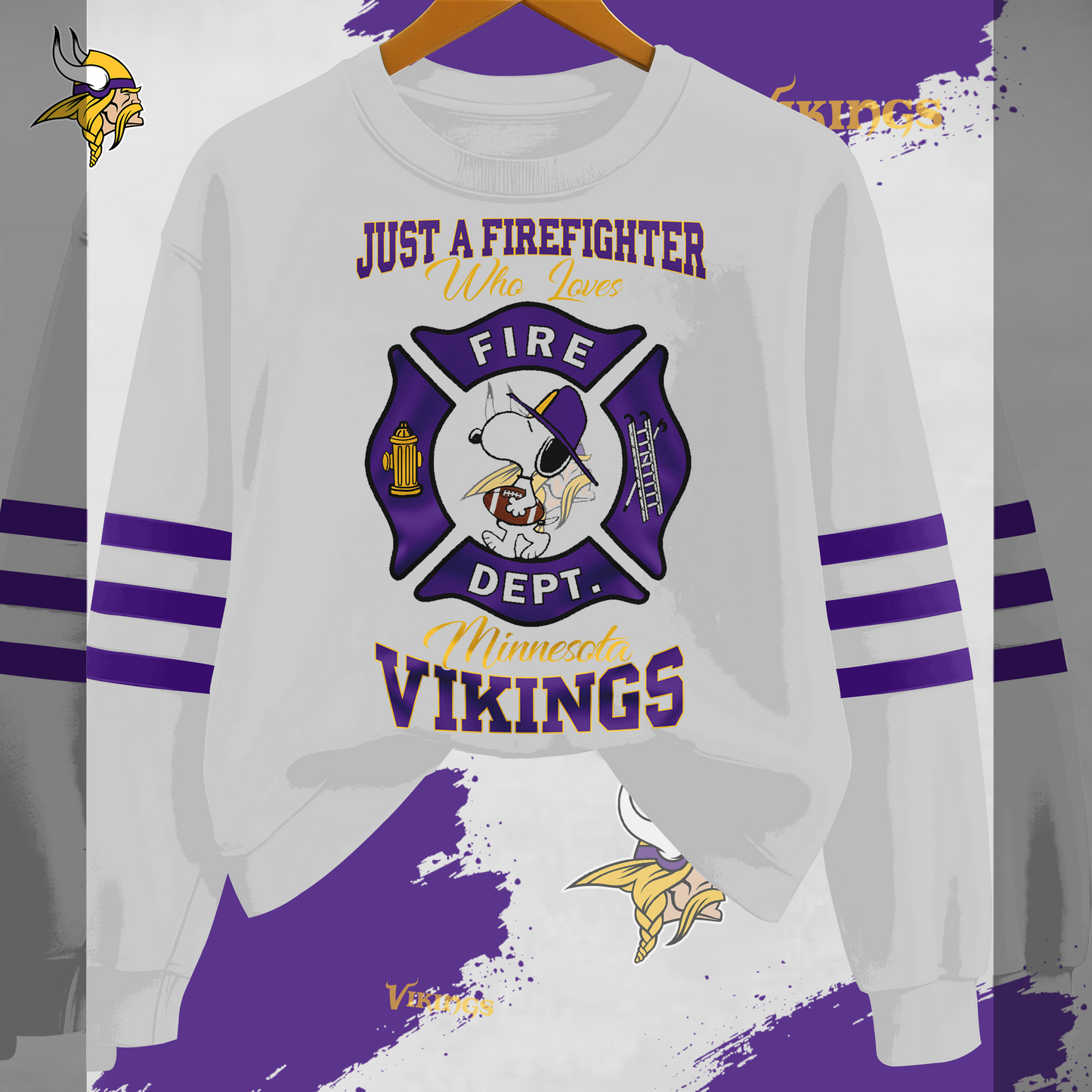 MV x NFL Just A Firefighter Who Love Sweatshirt DDT HLPHUONG