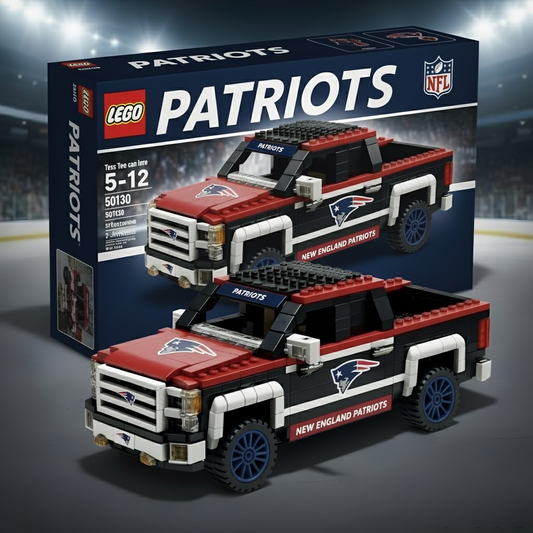 NE  x NFL 3D Racing Truck Model Building Block Set V1 NAK NHT