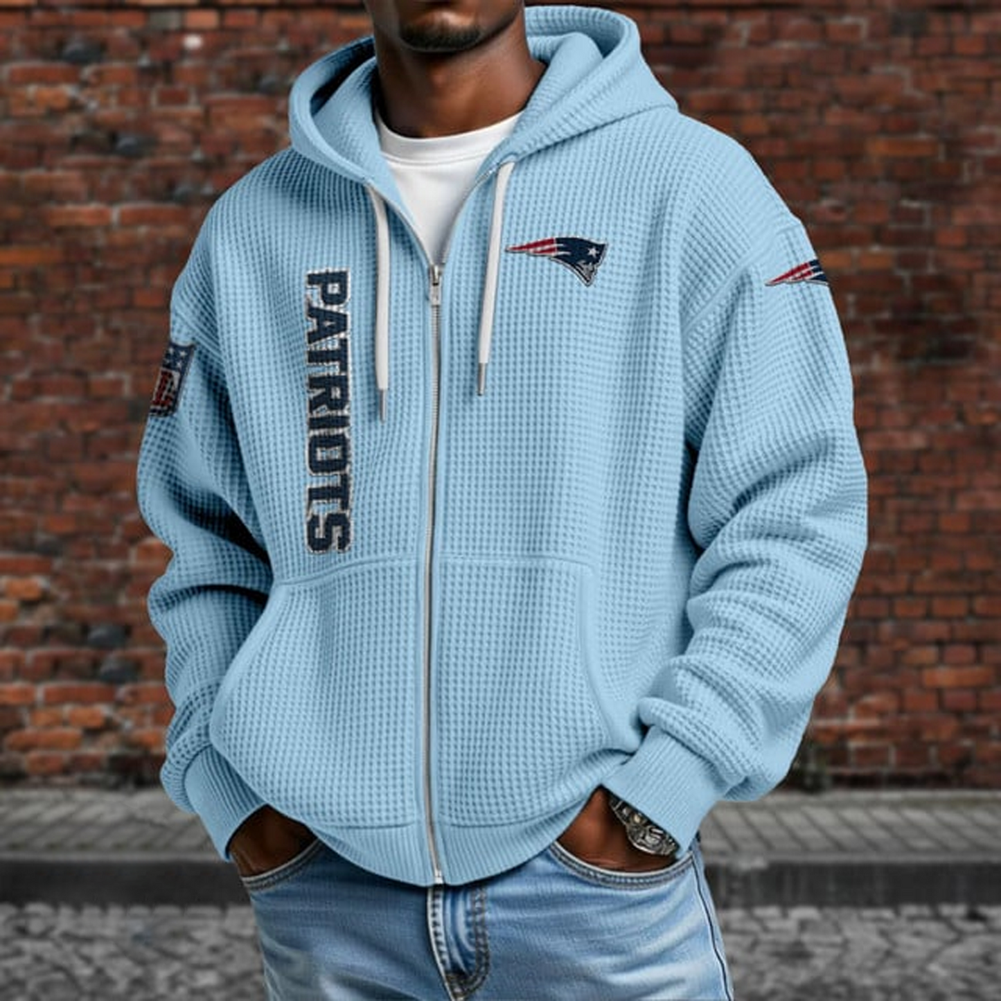 NE X NFL Textured Lounge Zip-up Hoodie NAK NHT