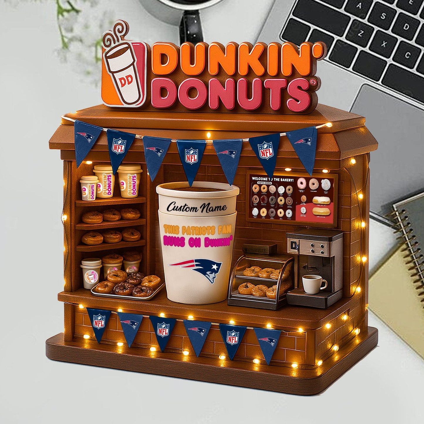 NEP Acrylic Block - NFL x Dunkin Donuts Gift For Fans DDT CTND