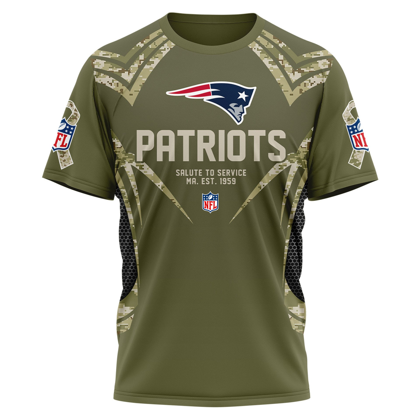 NEP Premium NFL Salute to Service Camo 3D Shirt DDT CTND