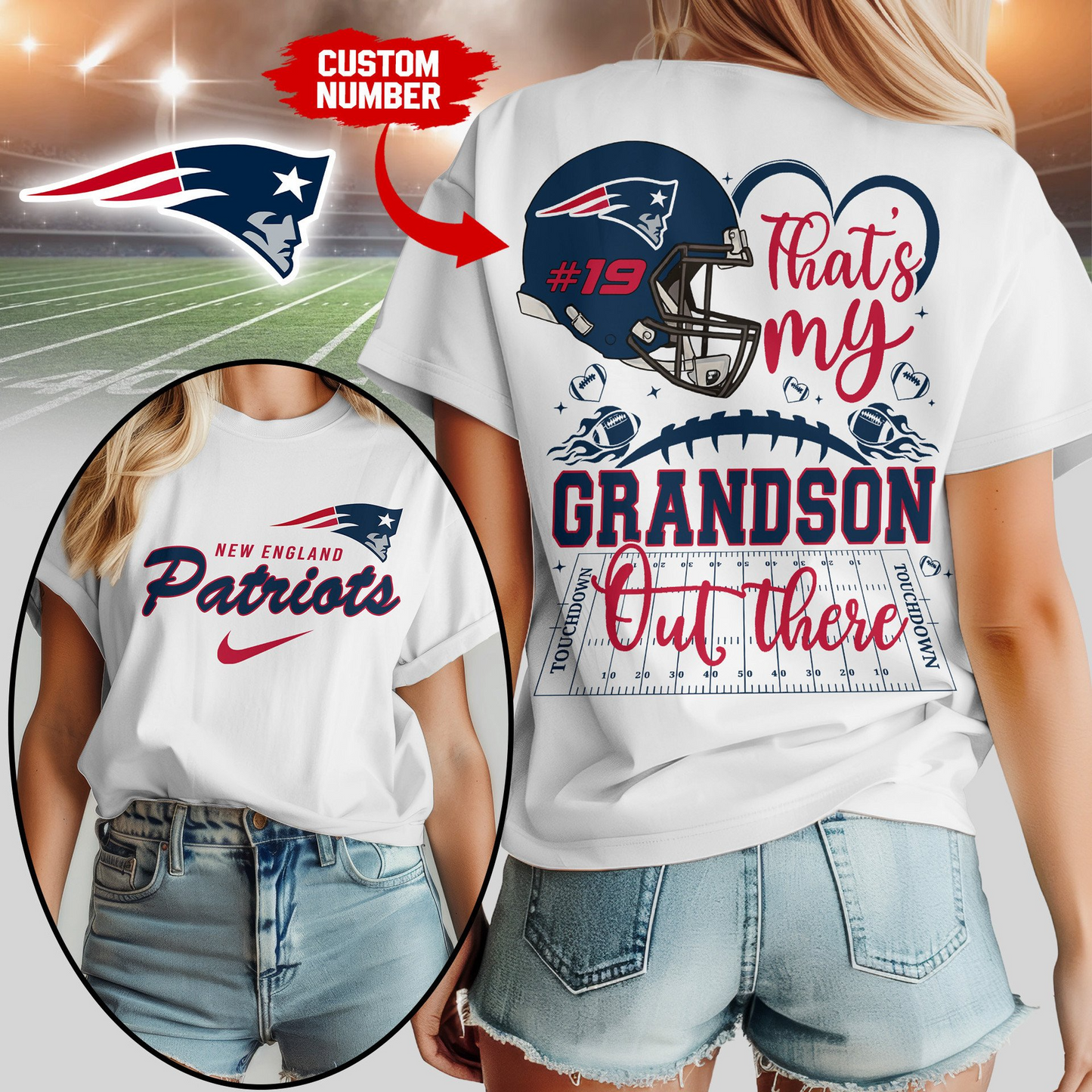 NEP Premium NFL That My Grandson Out There Shirt DDT NTL