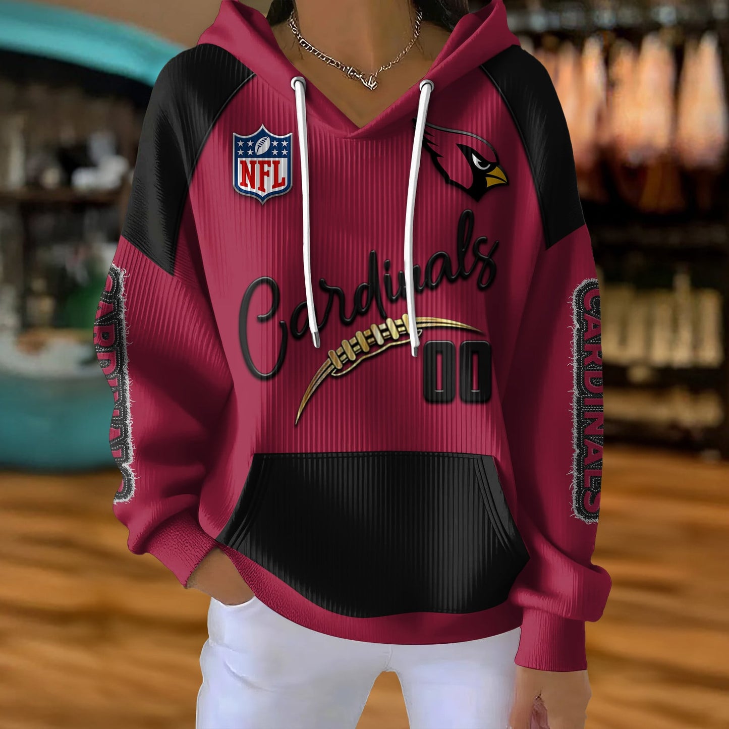 NFL x ARI Football Women's Hooded Sweater HLP HLPHUONG