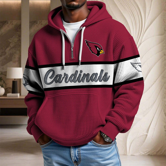 NFL x ARI Waffle Half Zip Hoodie HLP HLPHUONG