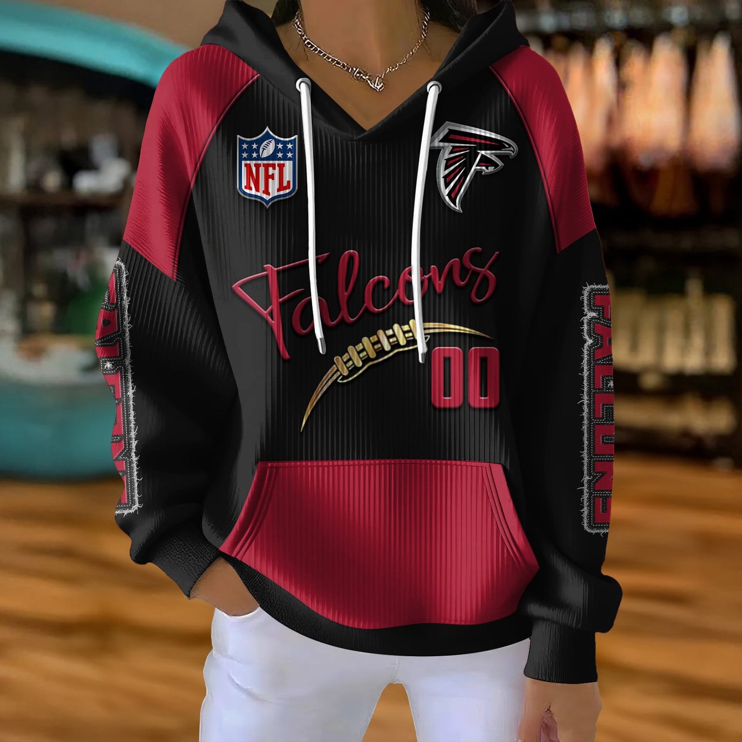 NFL x ATL Football Women's Hooded Sweater HLP HLPHUONG