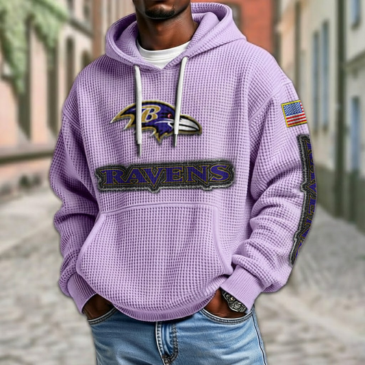 NFL x BAL American Football Waffle Hoodie HLP HLPHUONG