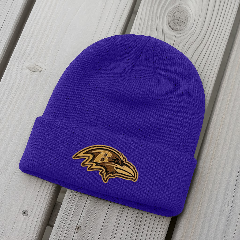 NFL x BAL Leather Patch Beanie HLP HLPHUONG
