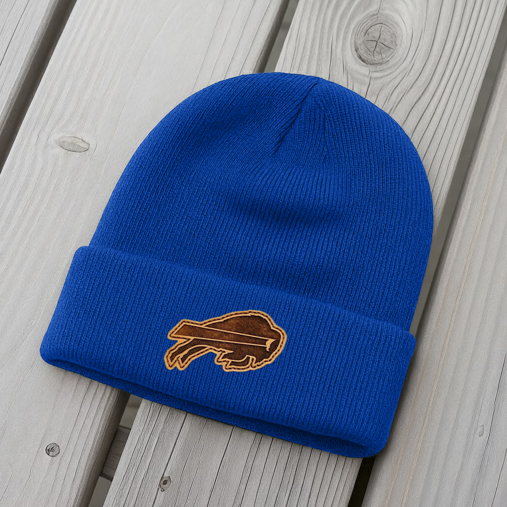 NFL x BUF Leather Patch Beanie HLP HLPHUONG