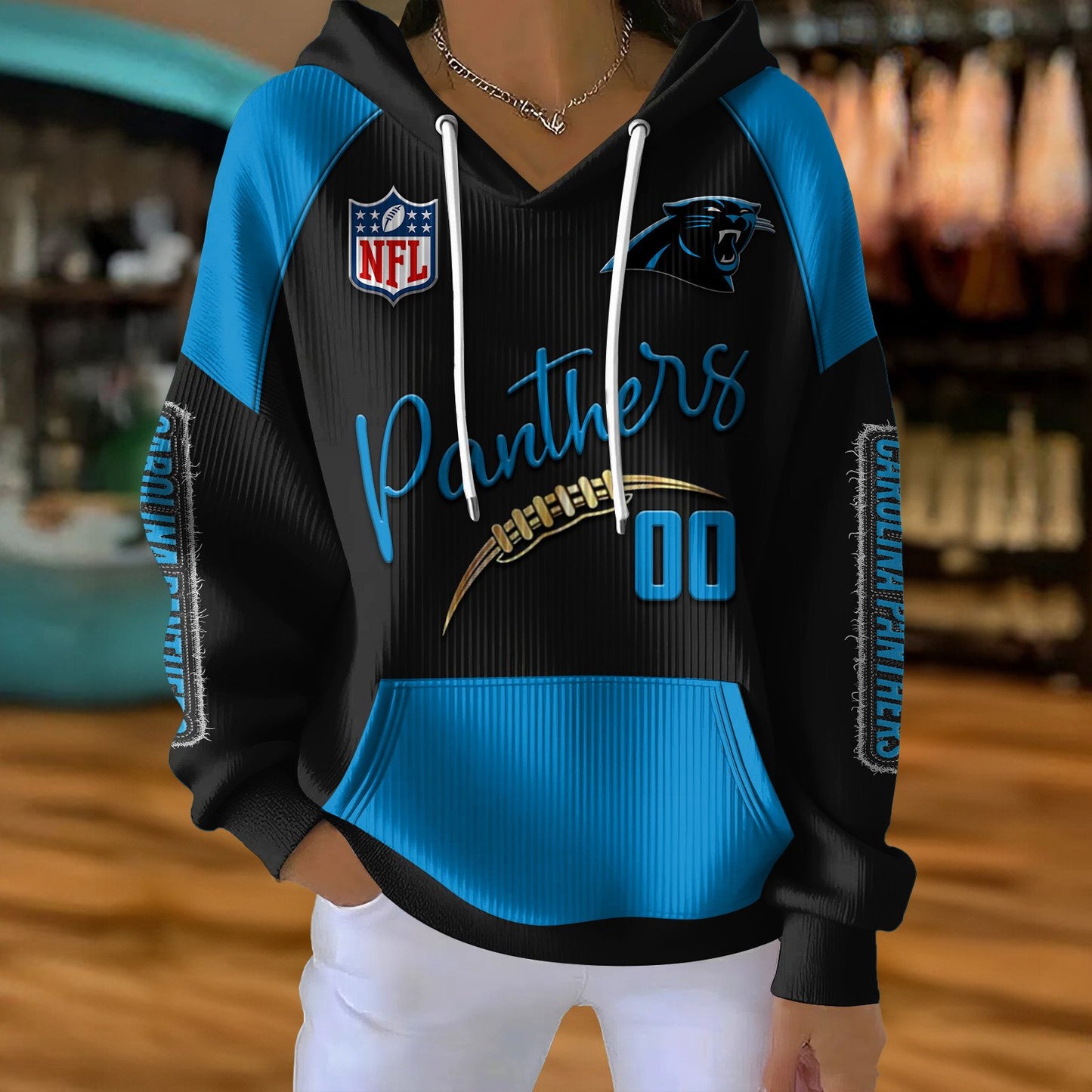NFL x CAR Football Women's Hooded Sweater HLP HLPHUONG