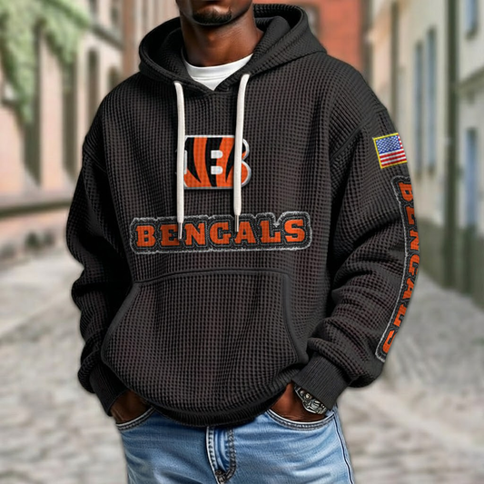NFL x CIN American Football Waffle Hoodie HLP HLPHUONG