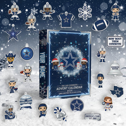 NFL x DAL 2025 Christmas Personalized Advent Calendar HLP HLPHUONG