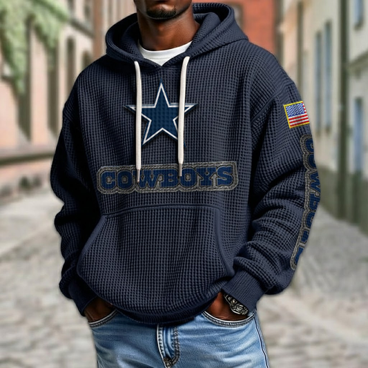 NFL x DAL American Football Waffle Hoodie HLP HLPHUONG