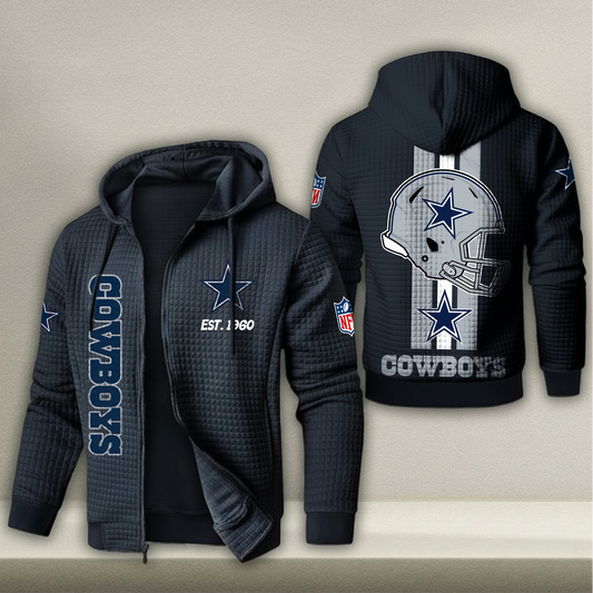 NFL x DAL Real Fan Waffle Zip Hoodie HLP HLPHUONG