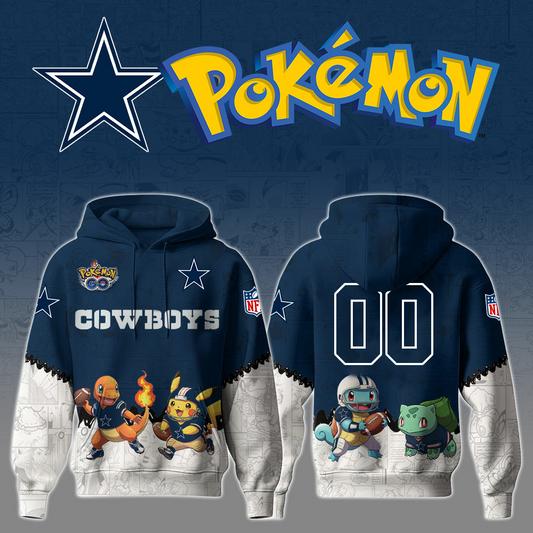 NFL x DAL x PKM GO Personalized 3D Hoodie HLP HLPHUONG