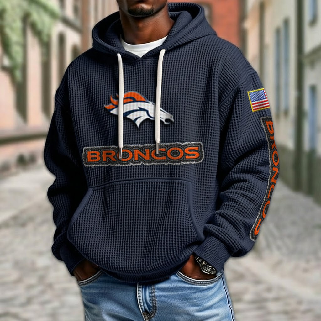 NFL x DEN American Football Waffle Hoodie HLP HLPHUONG