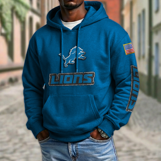 NFL x DET American Football Team Hoodie HLP HLPHUONG