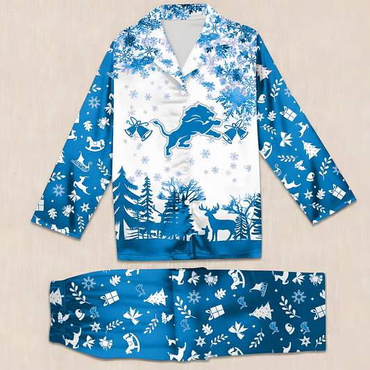 NFL x DET Christmas Pajama Set HLP HLPHUONG