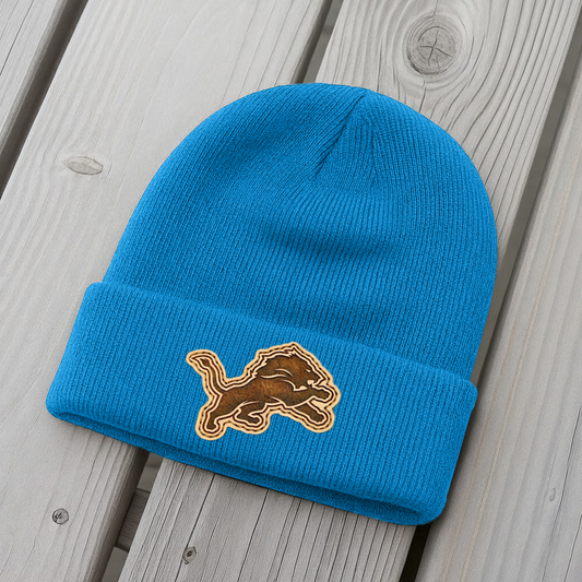 NFL x DET Leather Patch Beanie HLP HLPHUONG