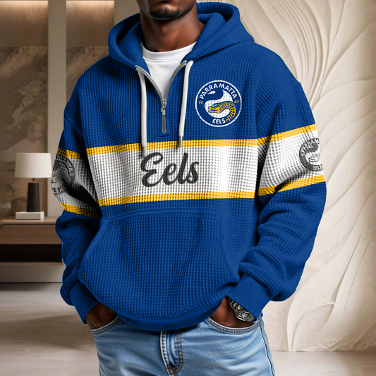 NRL x EELS Rugby Team Waffle Half Zip Hoodie HLP HLPHUONG