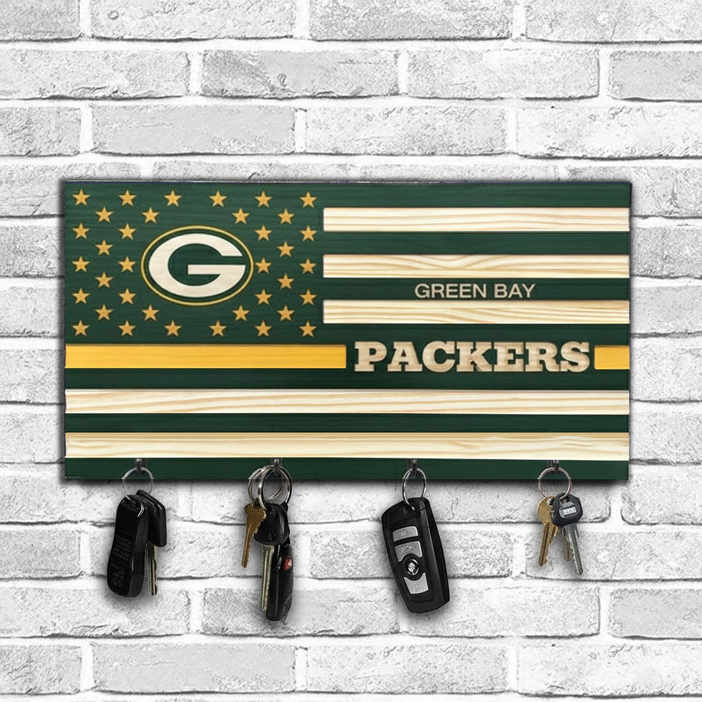 NFL x GB American Football Team Wooden Key Holder HLP HLPHUONG