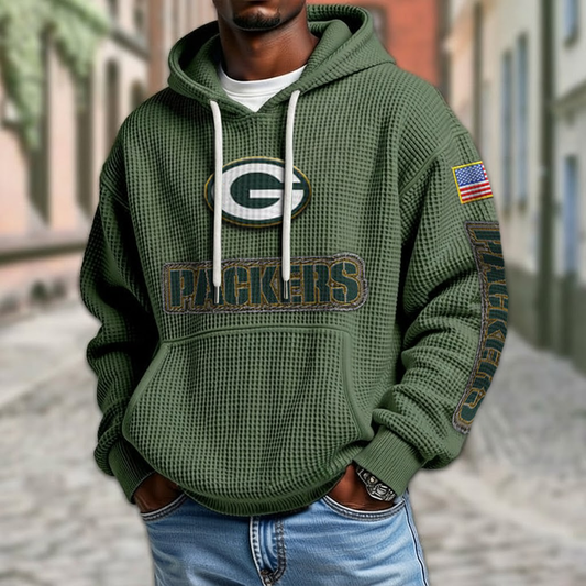 NFL x GB American Football Waffle Hoodie HLP HLPHUONG