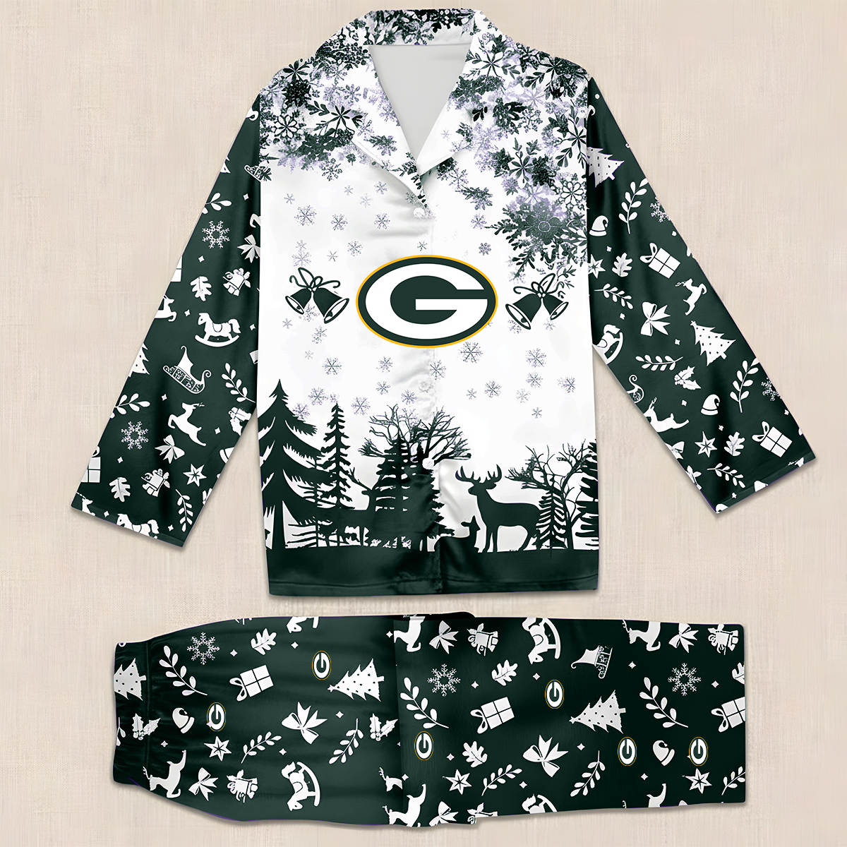 NFL x GB Christmas Pajama Set HLP HLPHUONG