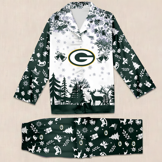 NFL x GB Christmas Pajama Set HLP HLPHUONG