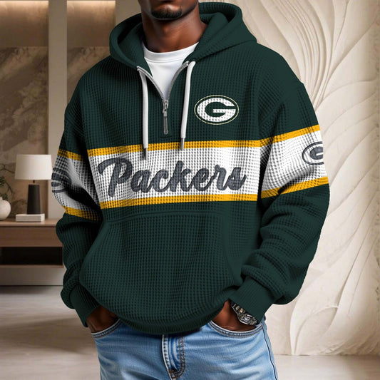 NFL x GB Waffle Half Zip Hoodie HLP HLPHUONG