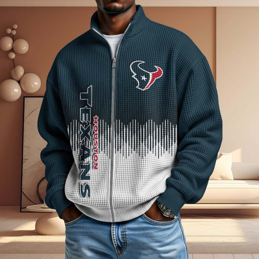 NFL x HOU BiColour Waffle Zipper Jacket HLP HLPHUONG