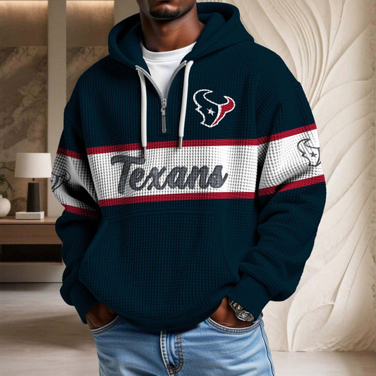 NFL x HOU Waffle Half Zip Hoodie HLP HLPHUONG