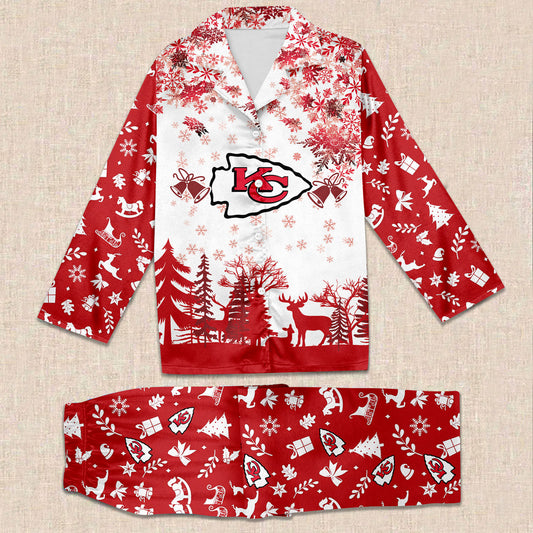 NFL x KC Christmas Pajama Set HLP HLPHUONG