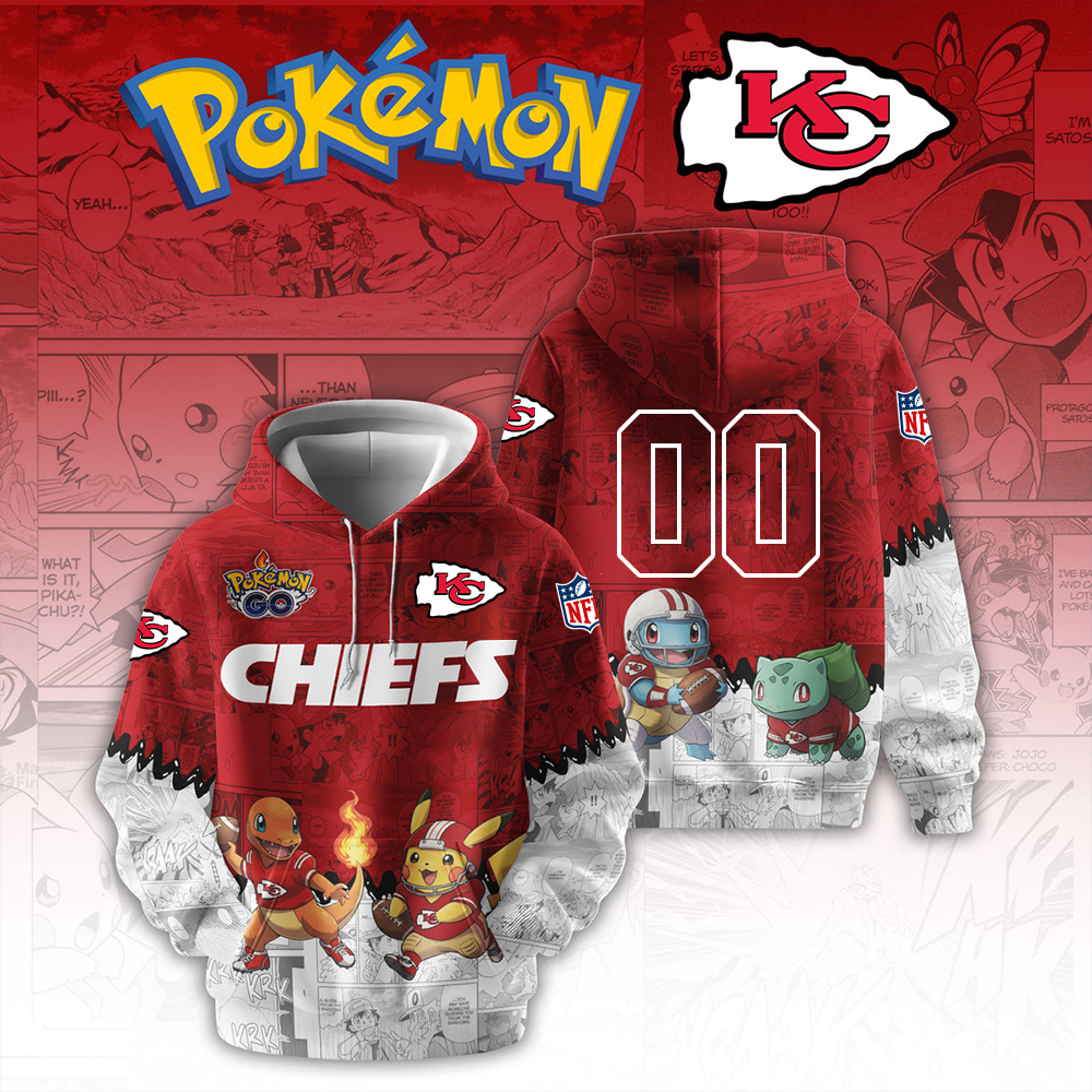 NFL x KC x PKM GO Personalized 3D Hoodie HLP HLPHUONG