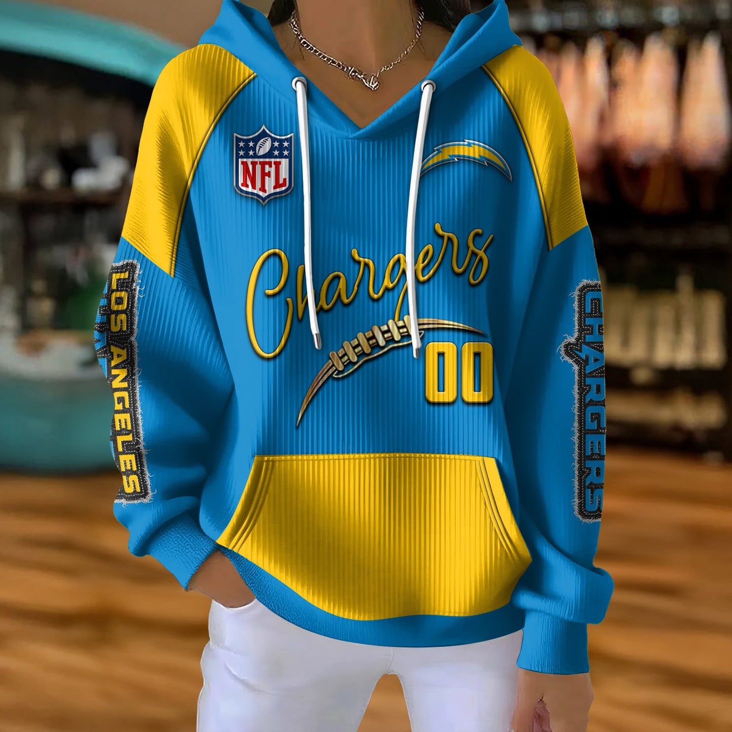 NFL x LAC Football Women's Hooded Sweater HLP HLPHUONG