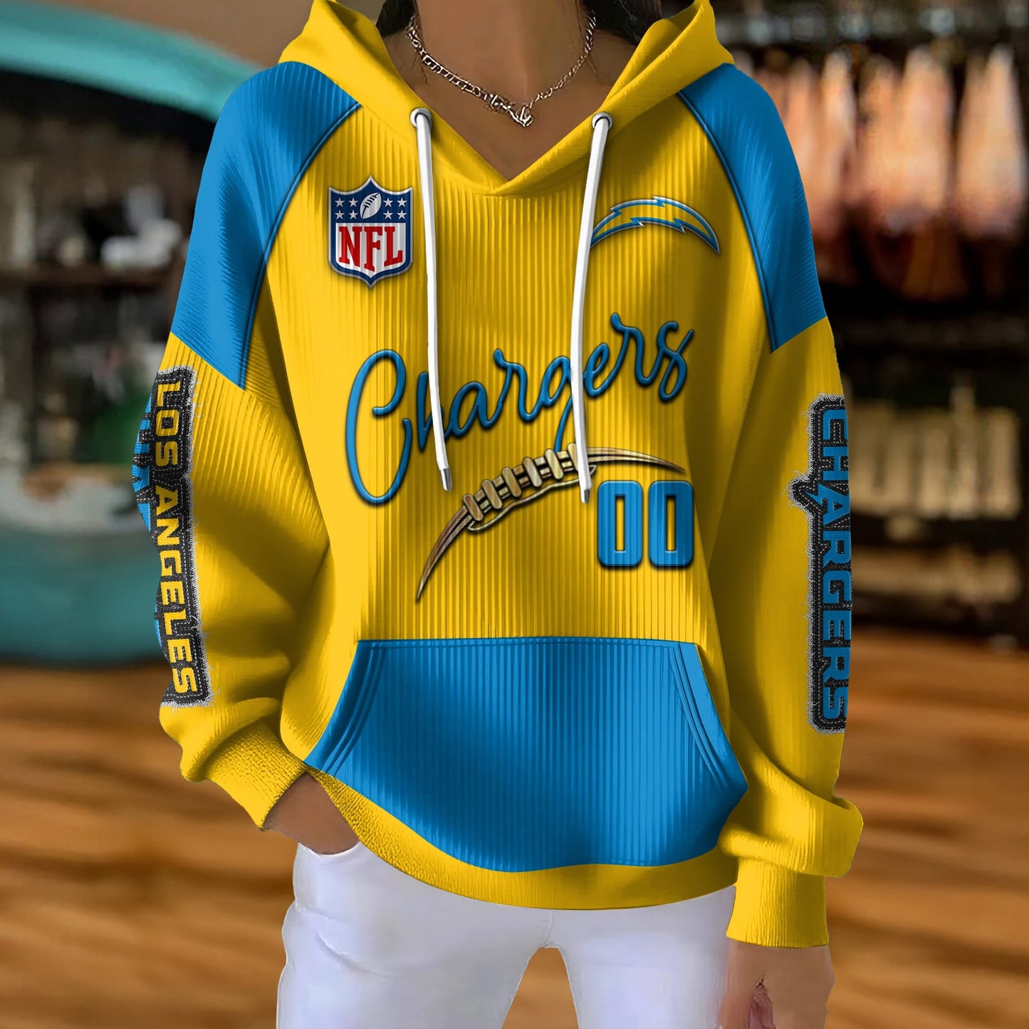 NFL x LAC Football Women's Hooded Sweater HLP HLPHUONG