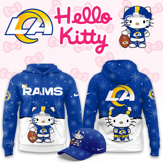 NFL x LAR Chrismas Hello KT 3D Hoodie HLP HLPHUONG