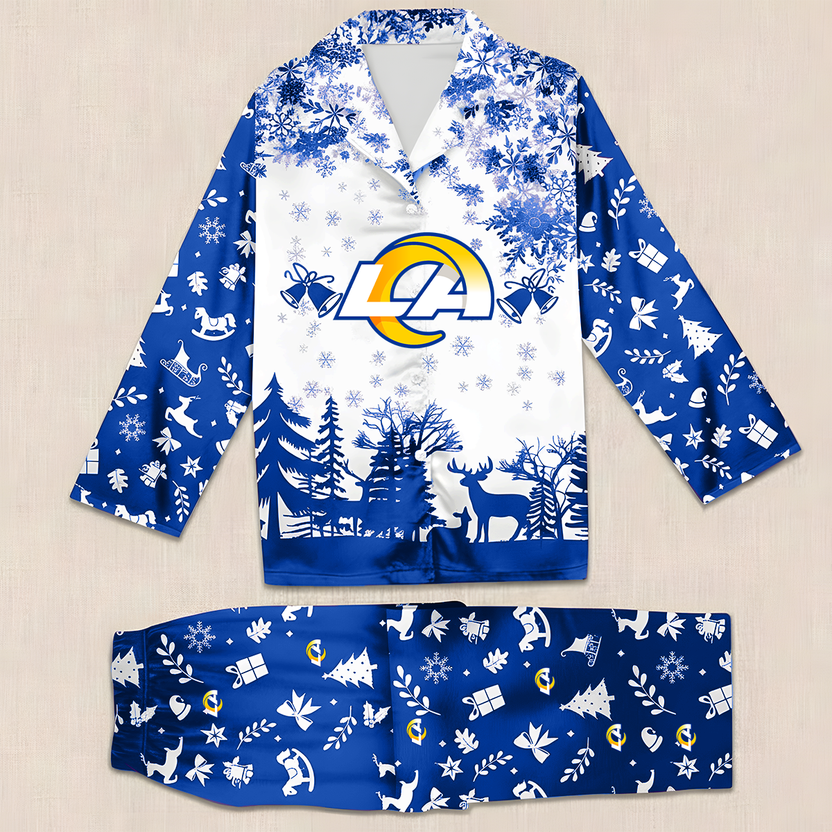 NFL x LAR Christmas Pajama Set HLP HLPHUONG