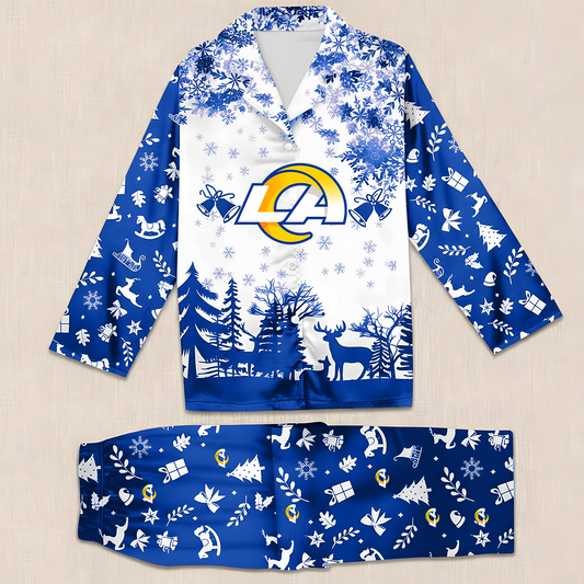 NFL x LAR Christmas Pajama Set HLP HLPHUONG