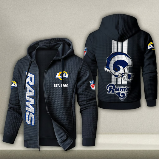 NFL x LAR Real Fan Waffle Zip Hoodie HLP HLPHUONG