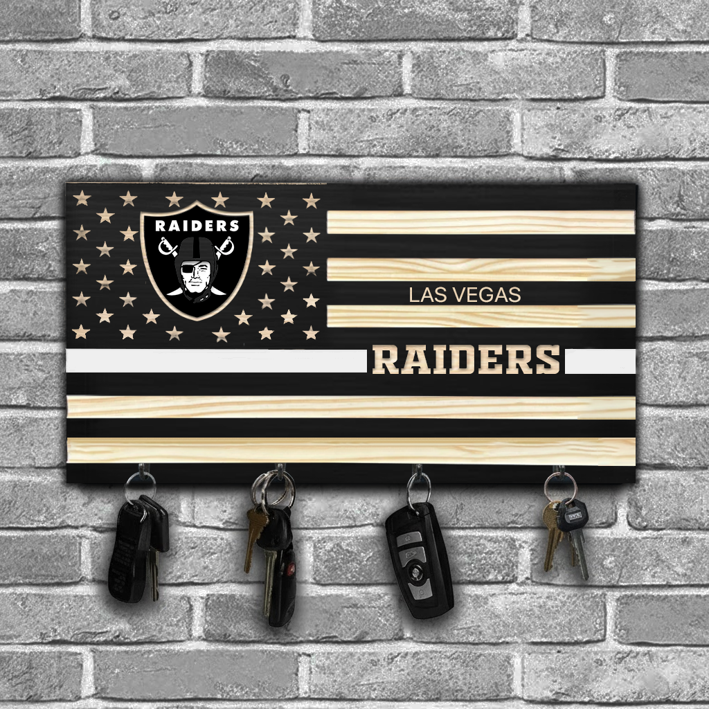 NFL x LV American Football Team Wooden Key Holder HLP HLPHUONG