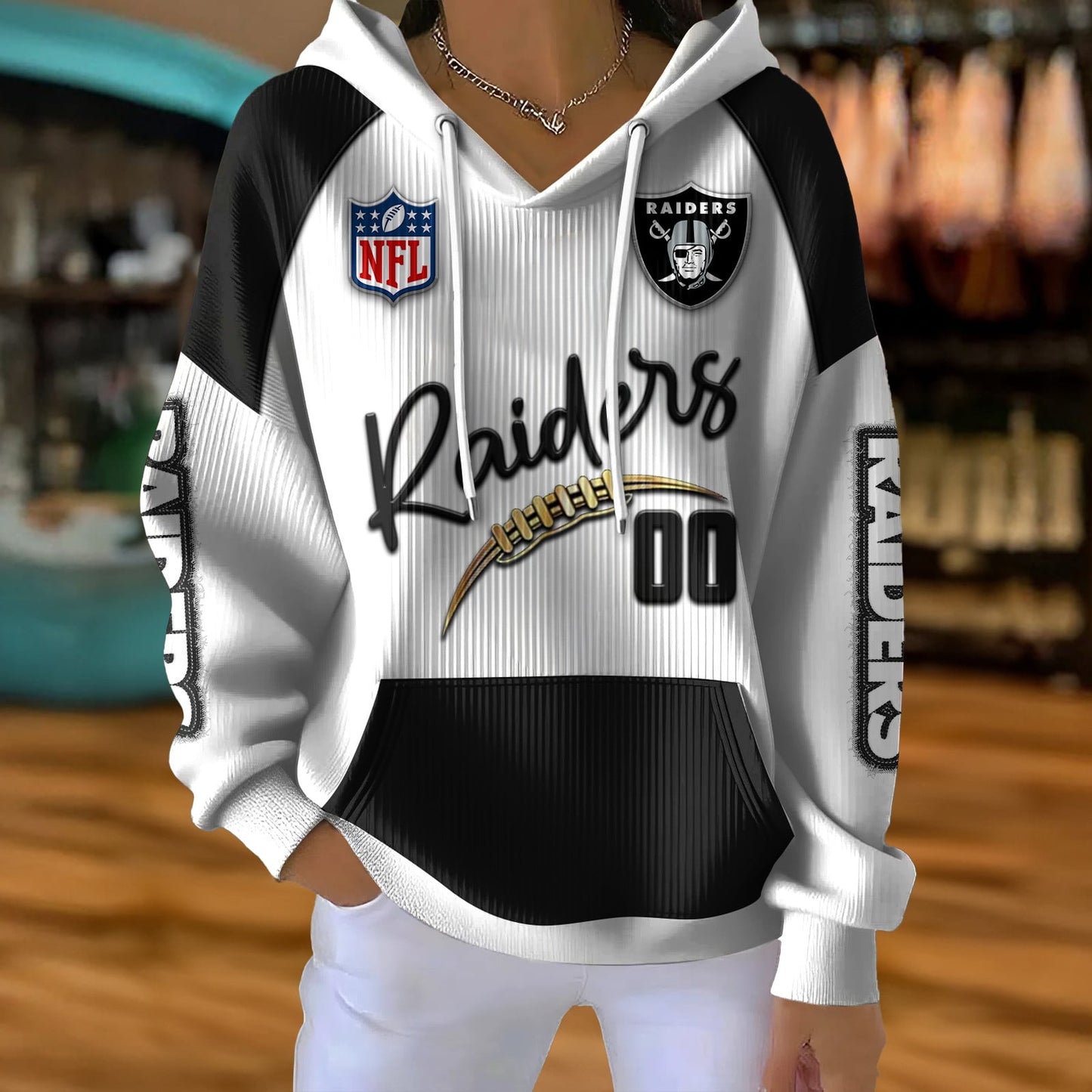 NFL x LV Football Women's Hooded Sweater HLP HLPHUONG