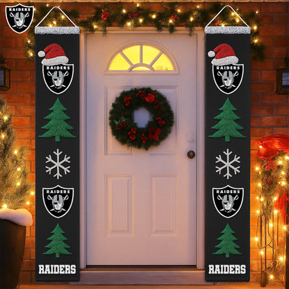 NFL x LV Merry Christmas Porch Sign HLP HLPHUONG