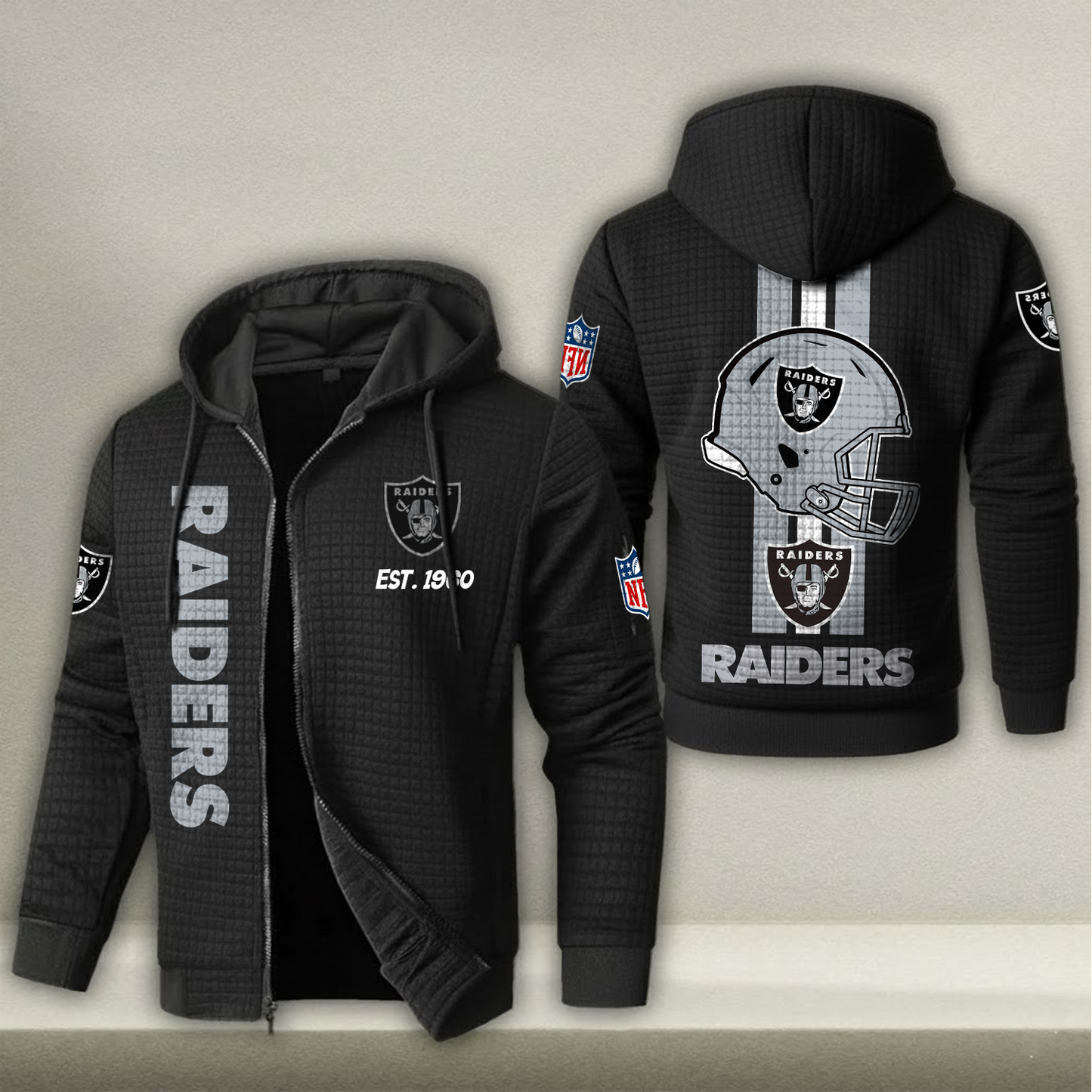 NFL x LV Real Fan Waffle Zip Hoodie HLP HLPHUONG