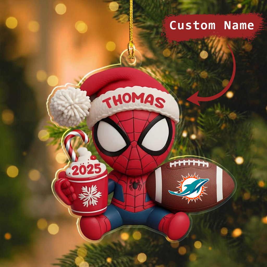 NFL x MIA Personalized Premium Ornament HLP HLPHUONG