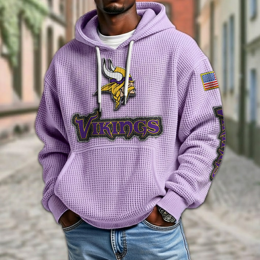 NFL x MIN American Football Waffle Hoodie HLP HLPHUONG