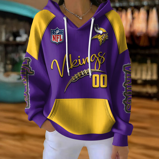 NFL x MIN Football Women's Hooded Sweater HLP HLPHUONG
