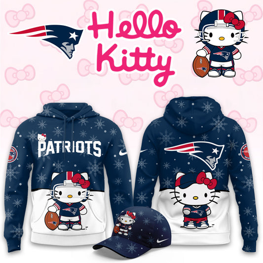 NFL x NE Chrismas Hello KT 3D Hoodie HLP HLPHUONG