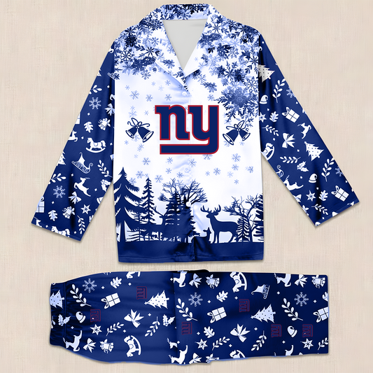 NFL x NYG Christmas Pajama Set HLP HLPHUONG